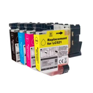 Tinta genérica para BROTHER LC521 Cian