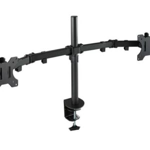 Soporte de mesa para 2 Monitores/Tv 13-32 Pulgadas / Giratorio e inclinable / 2 Brazos / Db1232tn-b