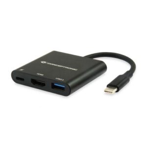 Hub Adaptador 3 en 1 Conceptronic / Type-c a Hdmi / Type-c Pd / Usb 3.0 / DONN01B
