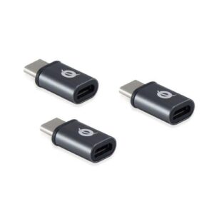 Adaptador OTG Type-C 3.1 Macho a MicroUsb Hembra Conceptronic Doon / Pack 3 uds / DONN05G