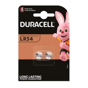 Pila boton LR54 1.5v Duracell ( 2 uds) / LR1130 / Oxido de Plata