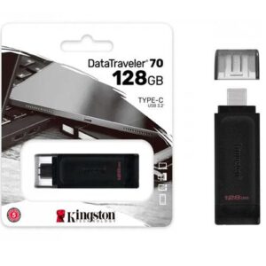 Pendrive Kingston DT70 128Gb Type-C 3.2 Gen.1 / Negro