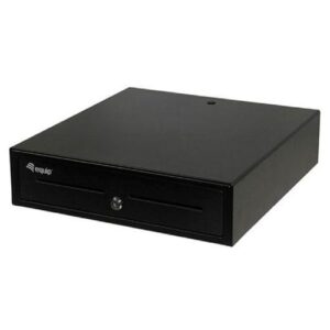 Cajon portamonedas Equip / 42cm / Apertura Automatica o Manual / Compartimentos para Billetes 4 - Monedas 8 / Negro / 351010