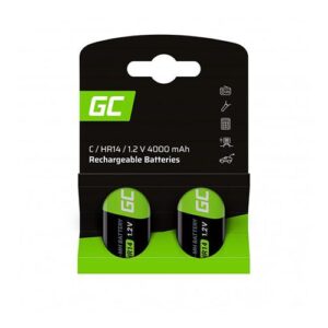Pilas recargables Greencell HR14 1.2V 4000 mah (2 pcs) / DESCATALOGADO