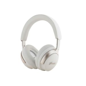 Auricular diadema inalámbrico Guess 4G / Cancelación de ruido activa y ambiental / Bt 5.3 / 300 mAh / Blanco / GUBHC22PSFCSME