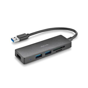 Hub Adaptador USB 3.2 NGS / 3x USB 3.2 / Lector Tarjetas SD - MicroSD / IHUBREADER