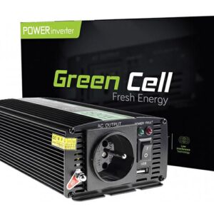 Inversor de corriente para coche 24V a 230V 500W / 1000W Greencell