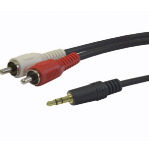Cable Jack 3.5mm a 2 x rca M/M / 3m / Nanocable 10.24.0303