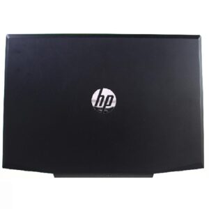 LCD Cover compatible para portátil HP 15-CX Negra logo plata