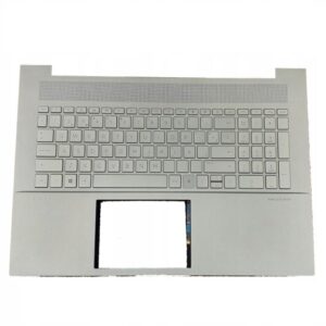 Top case + Teclado compatible para portátil HP 17-CE Blanco