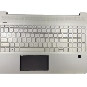 Top case + Teclado compatible para portátil HP 15S-EQ / 15S-FQ Plata V.1
