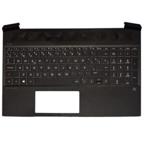 Top case + Teclado compatible para portátil HP 15-EC Negro Sin retroiluminar