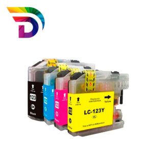 Tinta compatible Dayma para BROTHER LC123 Cian 600 pag.