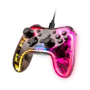 Gamepad mars gaming conexion usb-a / usb-c multiplataforma 20 botones rgb neon vibraci?n haptica dua