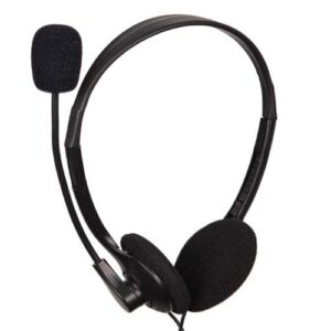 Auriculares Diadema Gembird MHS-123 / Micro integrado flexible / Jack 3.5mm / negro