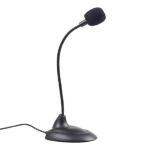 Microfono de sobremesa Gembird / Jack 3.5mm / cable 2m / Negro MIC-205