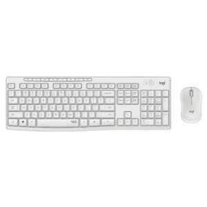 Combo Teclado + Raton inalámbrico Logitech MK295 Slilent Blanco 920-009822