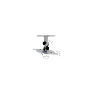Soporte techo para proyector omb monoprojector orientable +-30? giro 360? max 15kg color plata
