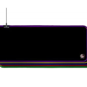 Alfombrilla Gaming Led RGB XL Gembird / Usb / 10 Modos Iluminacion Led / 300x800mm / MP-GAMELED-L