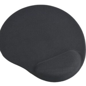 Alfombrilla con reposa muñecas gel negra Gembird MP-GEL-BK