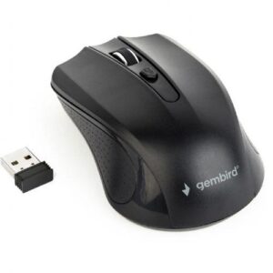 Raton óptico inalambrico Gembird / 4 Botones / 1600 Dpi / Negro / Musw-4b-04