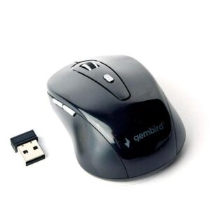 Raton óptico inalámbrico Gembird / 1600 Dpi / 6 Botones / Negro-Gris / MUSW-6B-01