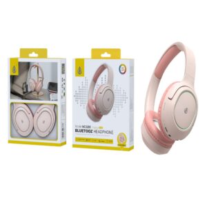 Auriculares diadema Bluetooth 5.3 NC3285 / Mp3 / MicroSD / FM / Iluminacion Led / Rosa / One+ / 2302854