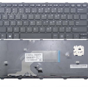 Teclado para portátil Ocasión HP Probook 430 g2 / 440 g1 / 445 g1 / 640 g1 / negro con marco alemán + pegatina castellano