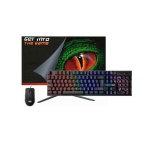 Pack Monitor 22" + Teclado + Raton Keep Out Gaming XGM22KITV2 / Negro