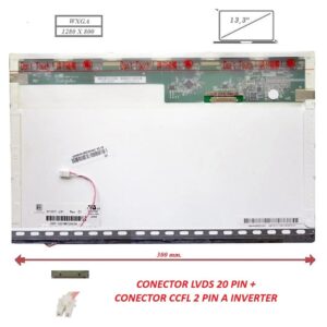Pantalla compatible para portátil LCD 13.3" 20 Pines WXGA