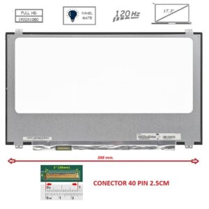 Pantalla compatible para portátil LED 17.3" SLIM 40 Pines FULL HD 120 Hz Mate