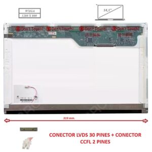 Pantalla compatible para portátil LCD 14.1" 30 Pines WXGA