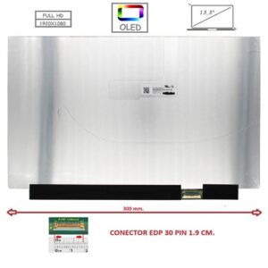 Pantalla compatible para portátil OLED 13.3" SLIM 30 Pines FULL HD Sin Brackets