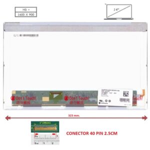 Pantalla compatible para portátil LED 14" 40 Pines HD+
