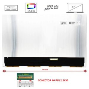 Pantalla compatible para portátil OLED 14" SLIM 40 Pines 3K 90 Hz Sin Brackets
