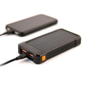 PowerBank Solar Gembird Type-C / 10.000 mah / 1x Type-C / 2x USB / Negro / PB10-SOLAR-1