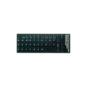 Pegatina en portugués teclados negro