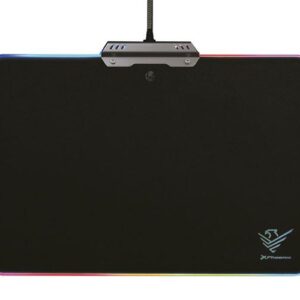 Alfombrilla Gaming Led RGB Phoenix Xpad negra / USB / 10 modos iluminacion / rigida / PHFACTOR-XPAD