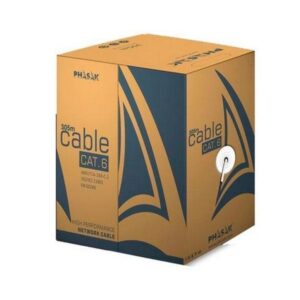 Bobina 305 metros Cat.6 FTP / LSZH Solido / AWG23 / Gris / Phasak PHR 6312