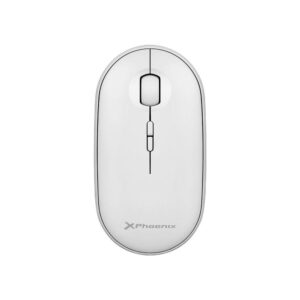 Raton Inalambrico Phoenix Rebble Blanco / Dual BT 5.2 + RF 2.4Ghz / 1.600 Dpi / 5 Botones / Type-C / Bateria recargable / PHREBBLE-W