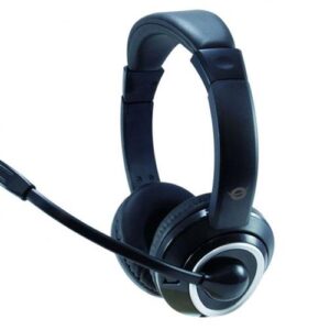 Auriculares con Microfono Conceptronic Polona 02b / estereo / Jack 3.5mm / VoIp / negro