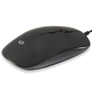 Raton optico Usb Conceptronic Regas / Ambidiestro / 1200 Dpi / Negro / REGAS01B