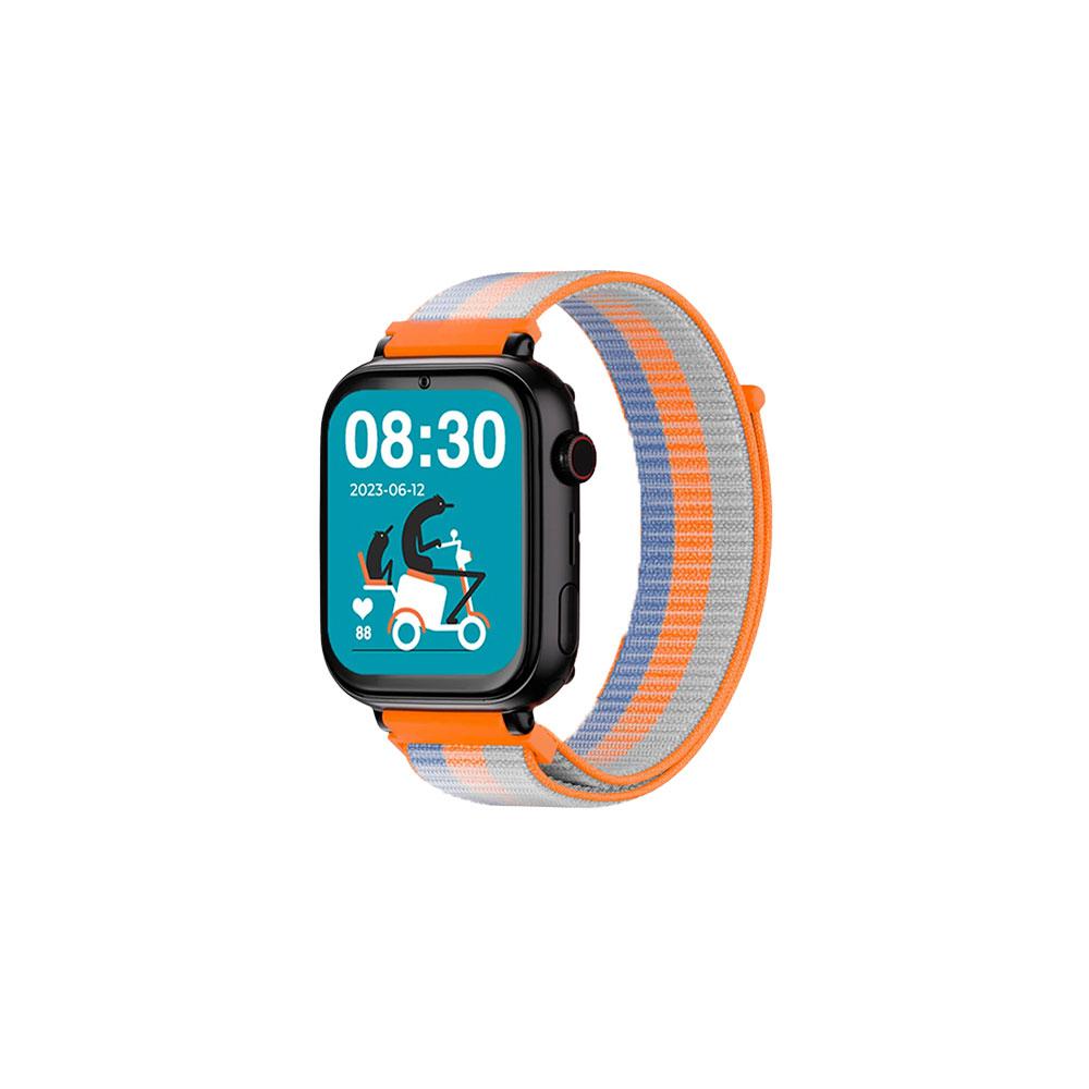 Smartwatch SaveFamily Plus llamada y GPS / 1.85" / 680 mAh / NanoSIM / Tela / Negro/Acid Orange