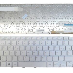 Teclado compatible para portátil SAMSUNG np915s3g blanco sin marco