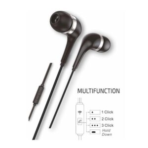 Auriculares Intrauditivos earTECH Hop / Micrófono / Type-C 1.2m / Negros / TEC1305 / Tech One Tech