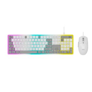 Combo Teclado + Raton USB Gaming TG7290 / 6.400 Dpi / 105 Teclas / Blanco / MTK