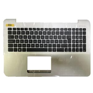 Top case + Teclado compatible para portátil ASUS X555LA Plata