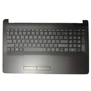 Top case + Teclado compatible para portátil HP 15-BS / 15-BW Gris