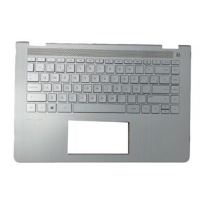 Top case + Teclado compatible para portátil HP 14-BA Plata
