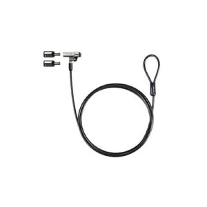 Cable de seguridad Nano para portatil con llave / 1.5 m / Gris Oscuro / Tooq / Bloqueo Llave TQCLKC0045-G